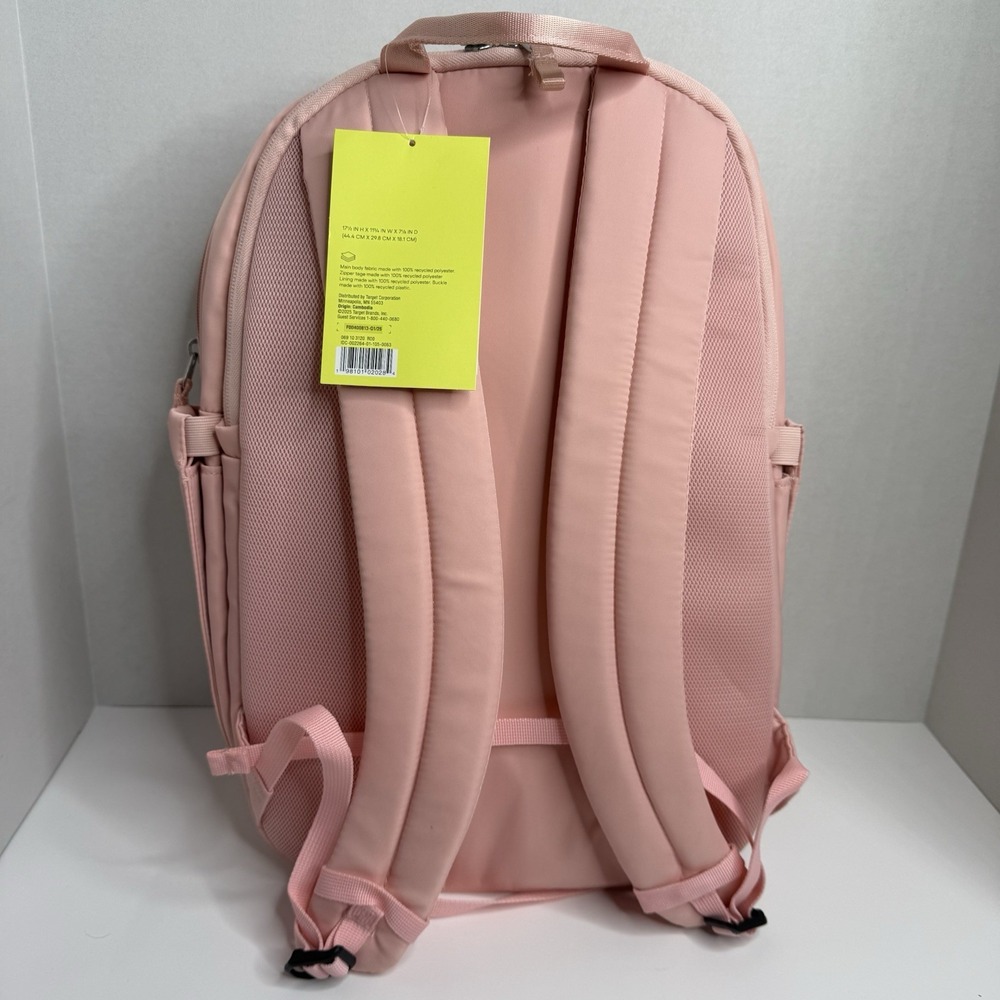 All in Motion Backpack Pink 15” Laptop Sleeve Water Repellent New With Tags - Picture 2 of 8